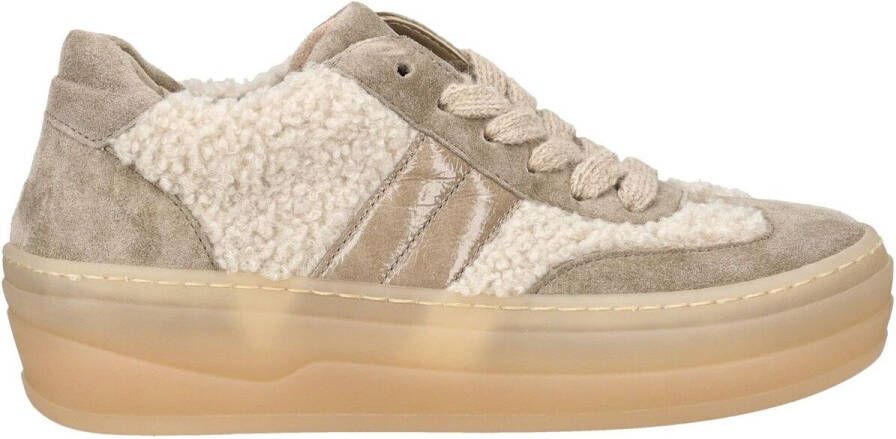 Gabor Plateausneakers Vrijetijdsschoen lage schoen veterschoen in teddy-look