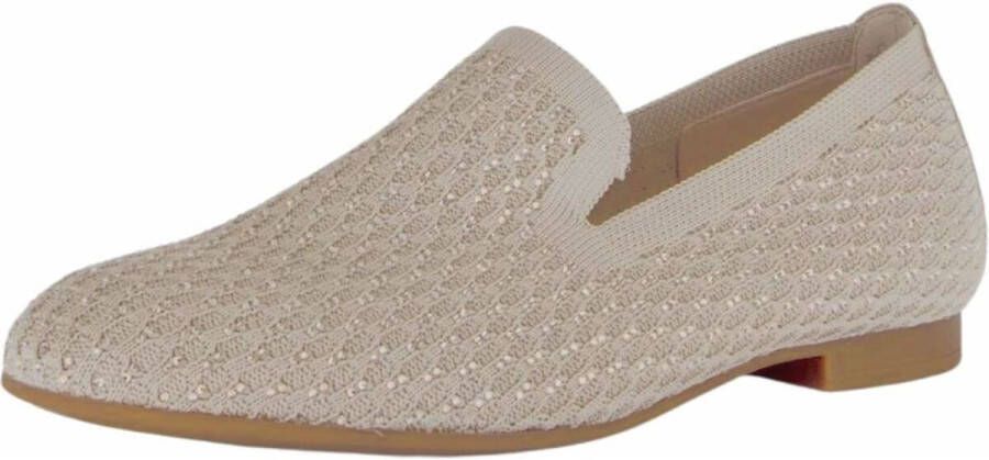 Gabor Instappers blokhak loafer comfortabele schoen met fonkelende strass-steentjes
