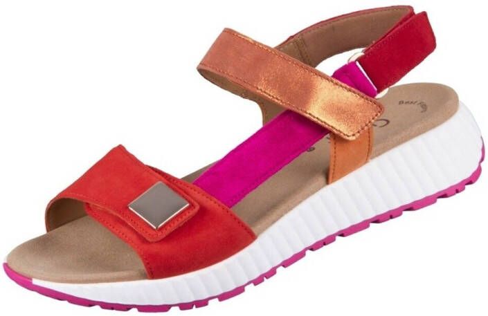 Gabor Sandalen Plat Sandalen Plat Oranje - Foto 3