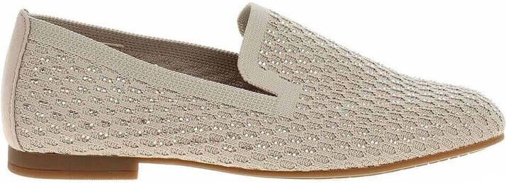 Gabor Instappers blokhak loafer comfortabele schoen met fonkelende strass-steentjes