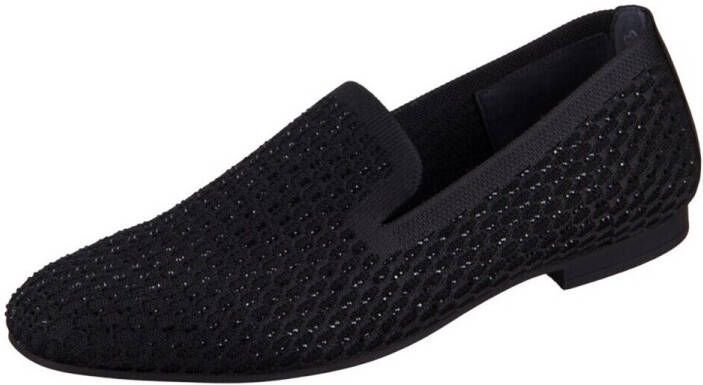 Gabor Instappers blokhak loafer comfortabele schoen met fonkelende strass-steentjes