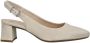 Gabor Beige suède leren pumps met achterband Beige Dames - Thumbnail 2