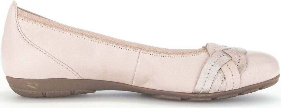 Gabor Ballerina's Feestelijke schoen slipper business schoen met decoratieve riem in metallic-look - Foto 6