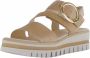 Gabor Best Fitting suède sandalen beige - Thumbnail 5