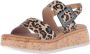 Gabor Leopard Sandalen beige Suede Dames - Thumbnail 3
