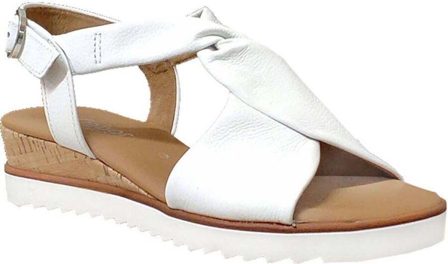 Gabor Witte Sandaal met Twist Detail White Dames - Foto 11