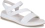 Gabor Witte Leren Sandalen Klittenbandsluiting White Dames - Thumbnail 4
