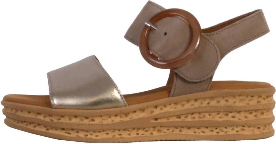 Gabor Sleehaksandaaltjes zomerschoen bandjessandaal klittenbandsluiting onder de decoratieve gesp - Foto 5