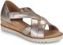 Gabor Gouden Leren Sandalen Stijlvol Ontwerp Yellow Dames - Thumbnail 7