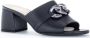 Gabor Zwarte Leren Hoge Hak Sandalen Black Dames - Thumbnail 2
