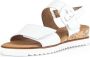 Gabor Witte Leren Sleehak Sandalen White Dames - Thumbnail 2