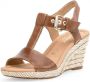 Gabor Cognac Leren Sandalen Brown Dames - Thumbnail 2