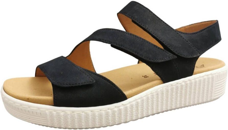 Gabor Blauwe nubuck leren sandalen Blue Dames - Foto 2