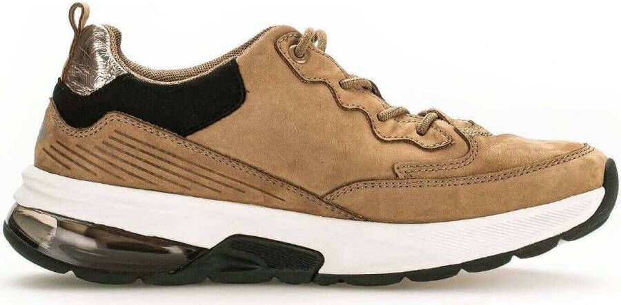 Gabor rollingsoft sensitive 36.844.44 dames rollende wandelsneaker beige - Foto 3