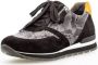 Gabor Trendy Leren Python Print Sneaker Black Dames - Thumbnail 3