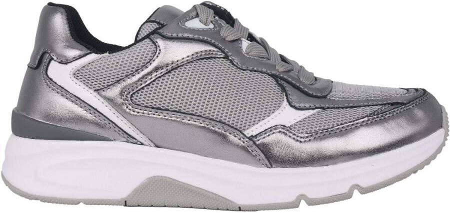 Gabor rollingsoft sensitive 56.893.69 dames rollende wandelsneaker zilver - Foto 2