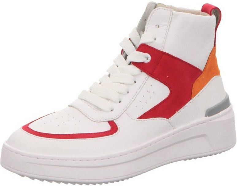 Gabor Witte Leren Hoge Sneakers Multicolor Dames - Foto 3