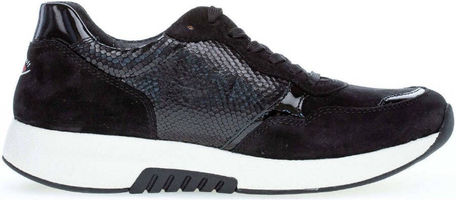 Gabor Zwarte Nubuck Mix Wandelschoenen voor Dames Black Dames - Foto 2