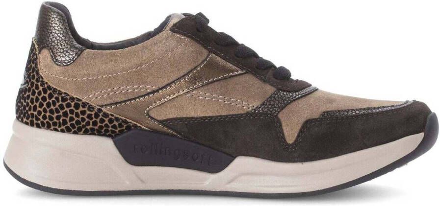 Gabor rollingsoft sensitive 76.957.45 dames rollende wandelsneaker multikleur