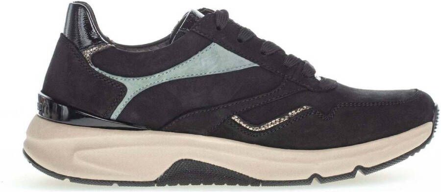 Gabor rollingsoft sensitive 96.896.87 dames rollende wandelsneaker zwart - Foto 3