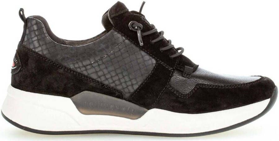 Gabor rollingsoft sensitive 96.955.87 dames rollende wandelsneaker zwart - Foto 3
