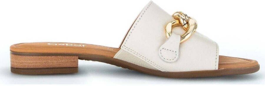 Gabor Softcalf Slip-on met Kettingdetail White Dames - Foto 3