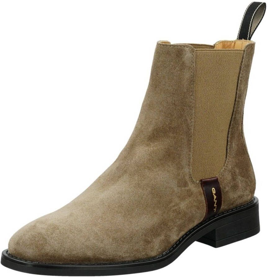 Gant Leren laarsjes met labeldetail model 'Fayy'