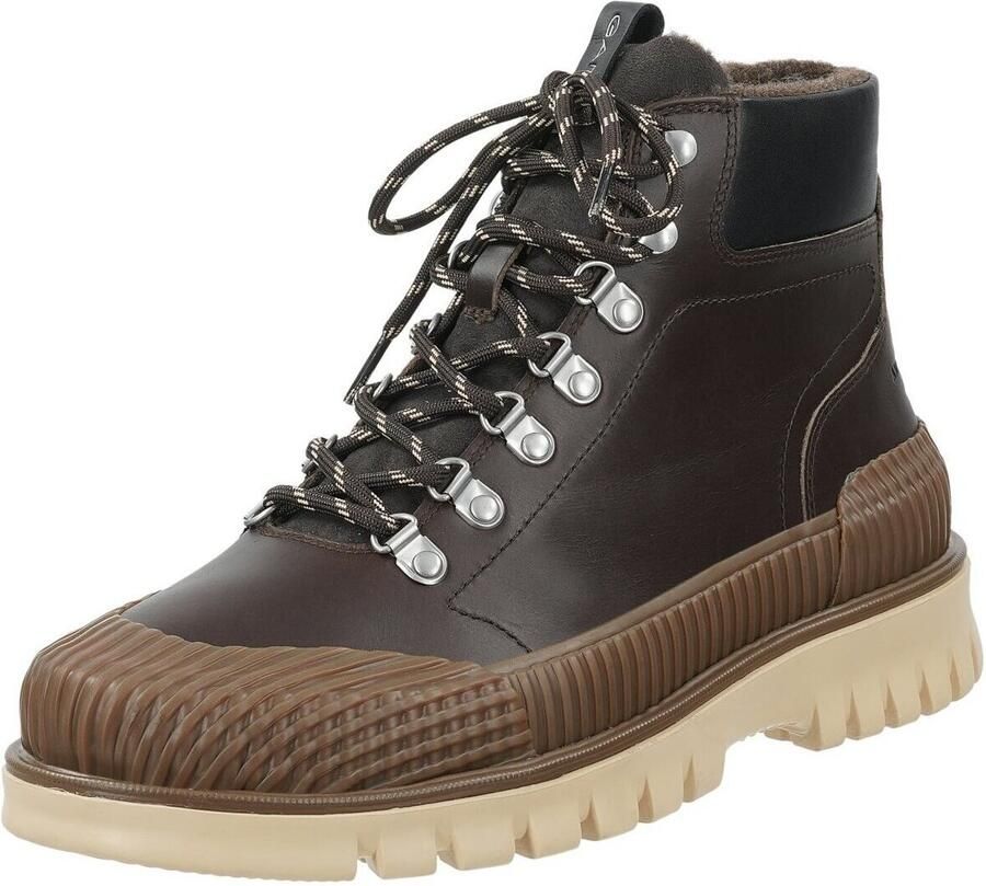 Gant Boots van runder nappa met profielzool model 'Nebrada'