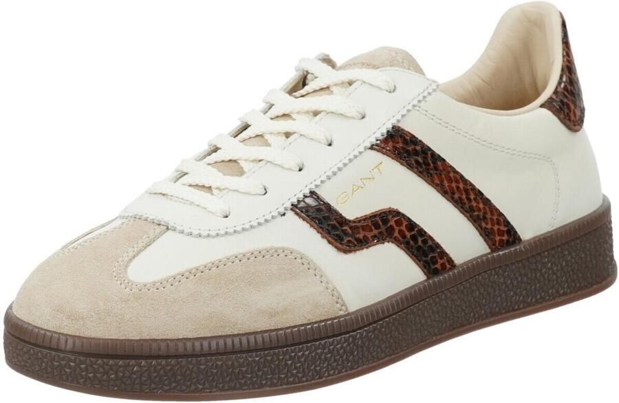 Gant Footwear Gant damessneaker Cuzima gebroken wit en bruin - Foto 3