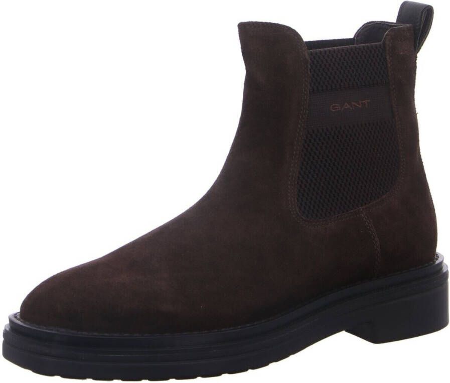 Gant Chelsea boots van leer met labelstitching model 'Boggar'