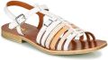 GBB Platte sandalen BANGKOK - Wit