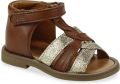 GBB Platte sandalen OLENA - Bruin