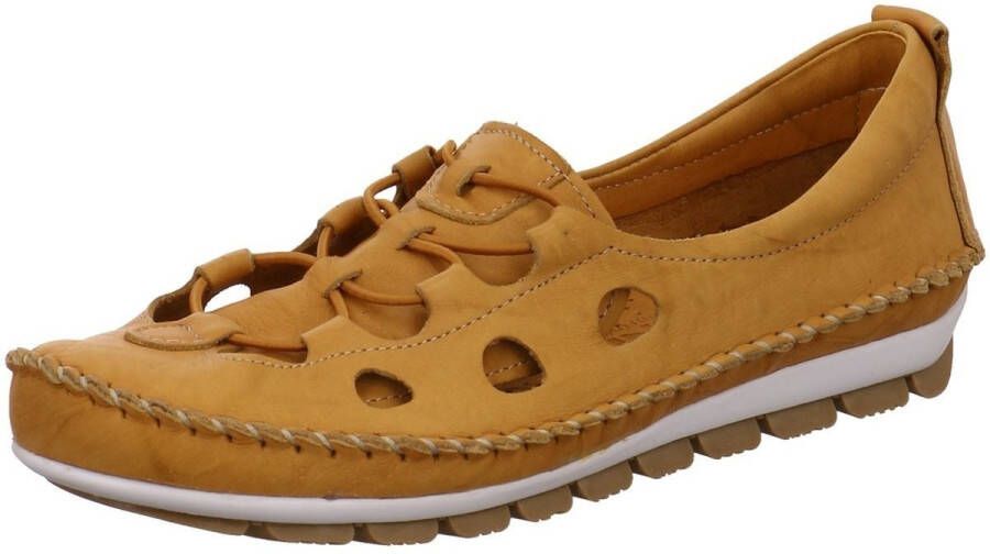 Gemini Instapper met elastische band bij de wreef Mosterdgeel