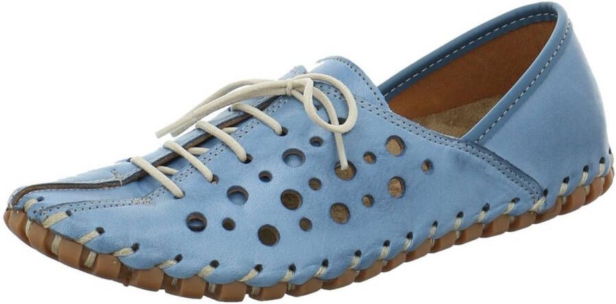 laarzen Dames Schoenen voor voor Platte schoenen voor Veterschoenen en Gemini Mocassins in het Blauw 