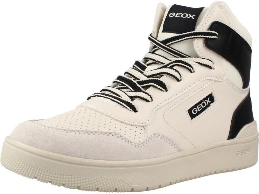 GEOX WASHIBA JONGENS Sneakers WIT ZWART