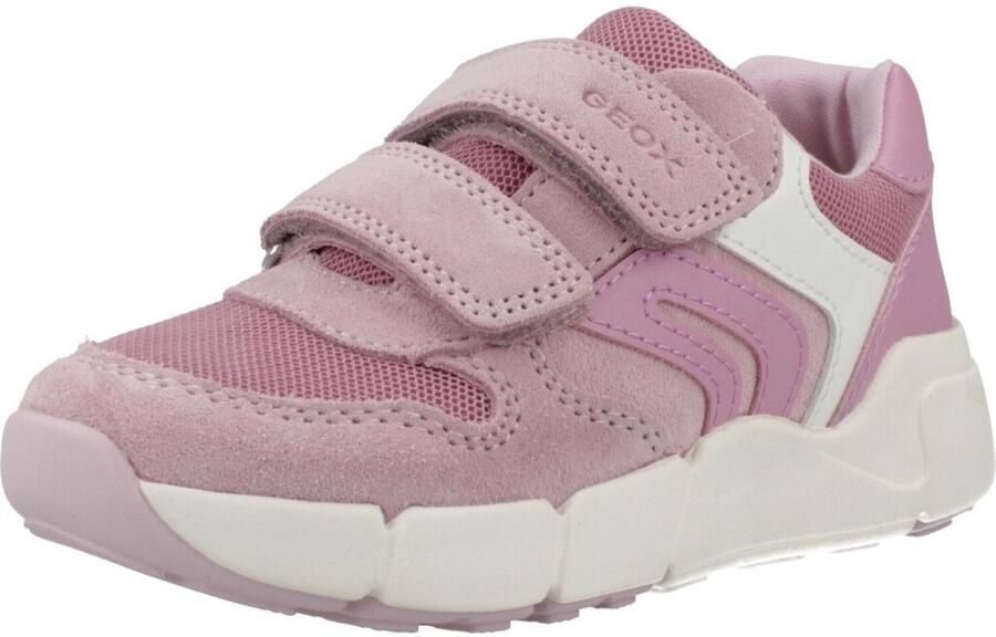 GEOX FLEXYPER MINI PEUTERMEISJES Sneakers ROZE DONKERROZE - Foto 3