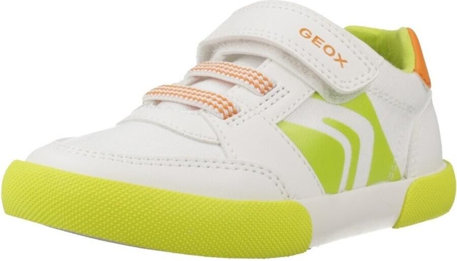 GEOX GISLI PEUTERJONGENS Sneakers WIT FLUO GROEN - Foto 2