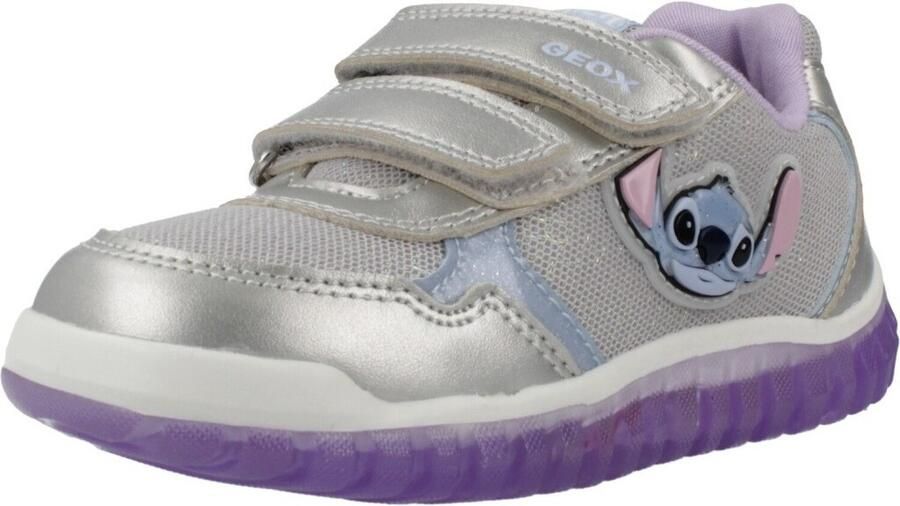 GEOX LIGHTYLOO PEUTERMEISJES Sneakers ZILVER LILA - Foto 2