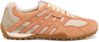 GEOX SNAKE ORIGINAL DAMES Sneakers MELKWIT ROZE BEIGE - Foto 2
