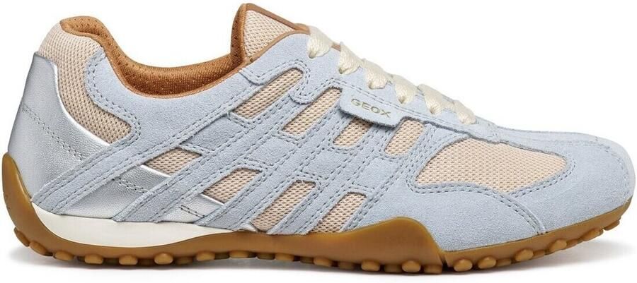 GEOX SNAKE ORIGINAL DAMES Sneakers MELKWIT LICHTBLAUW - Foto 4