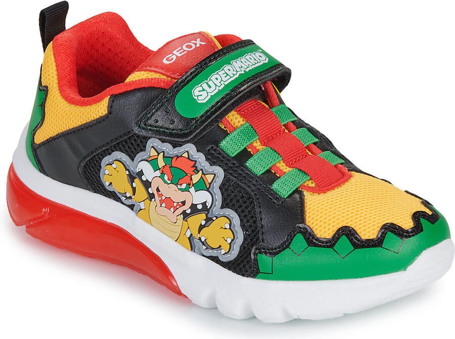 GEOX CIBERDRON TIENERS Sneakers GROEN ROOD - Foto 2