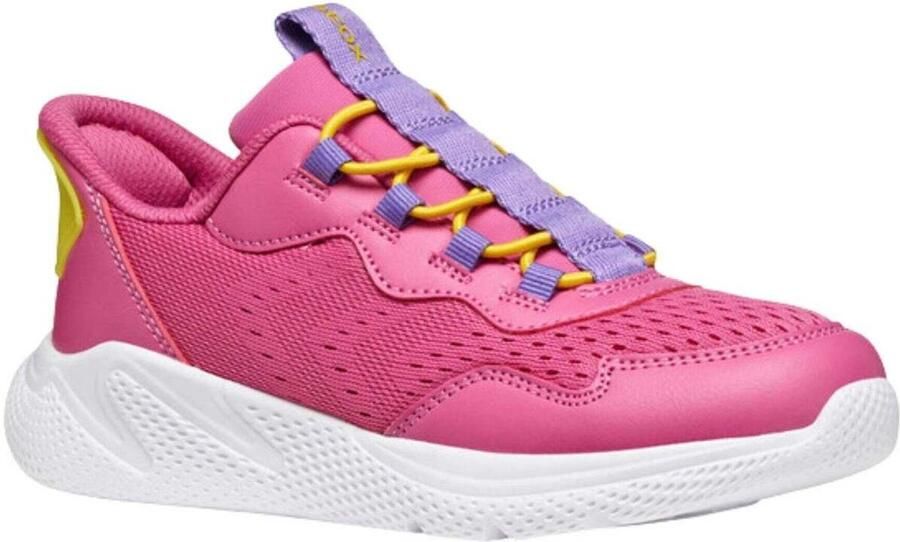 GEOX SPRINTYE FAST IN MEISJES Sneakers DONKER FUCHSIA PAARS - Foto 2