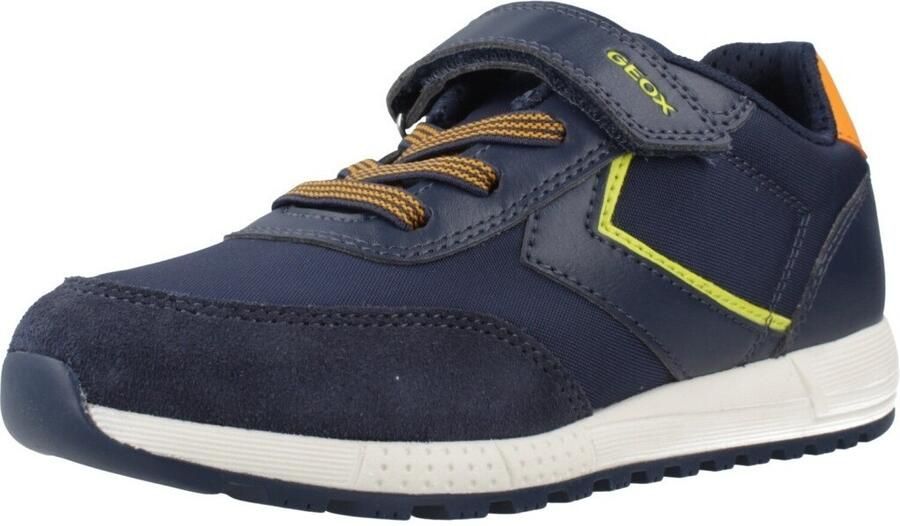 GEOX ALBEN JONGENS Sneakers MARINEBLAUW LIME - Foto 2