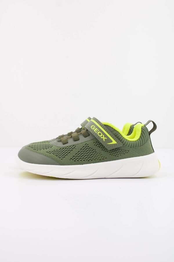 GEOX FOOT-RUN JONGENS Sneakers MILITAIR GROEN LIMOEN - Foto 3