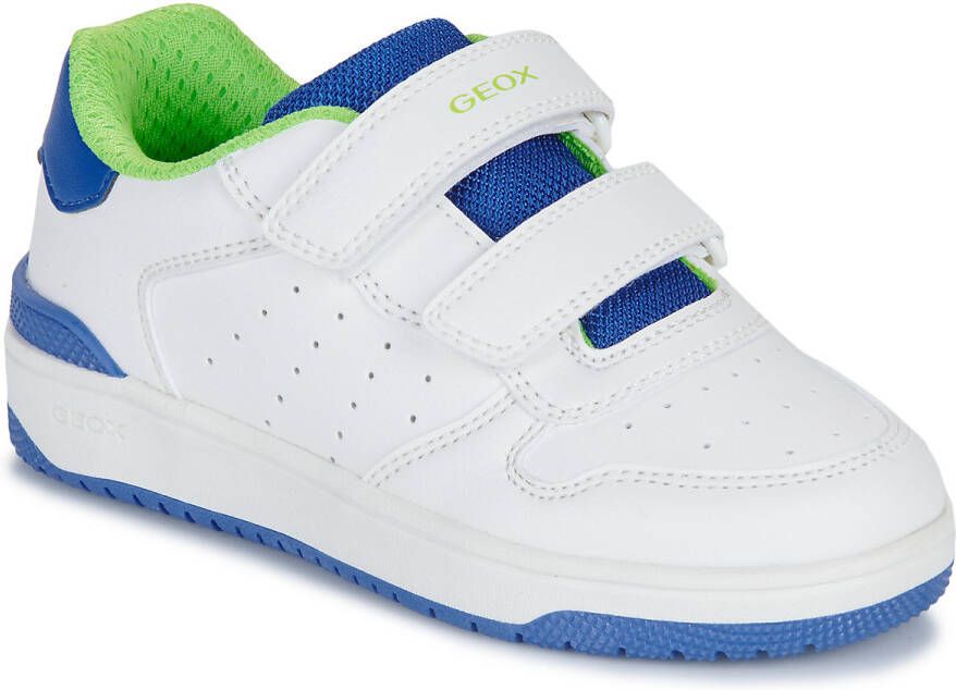 GEOX WASHIBA TIENERS Sneakers WIT KONINGSBLAUW - Foto 2