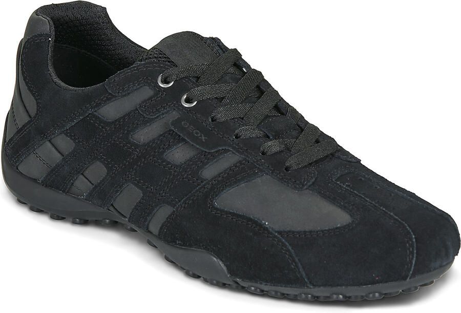 GEOX U Snake K herensneaker U4207K 022EK suède schoenen Zwart - Foto 3