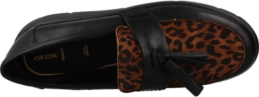 GEOX ARLARA DAMES Loafers ZWART COGNAC