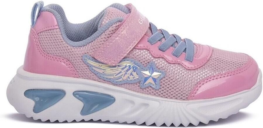 GEOX ASSISTER Sneakers ROZE LICHTBLAUW - Foto 4