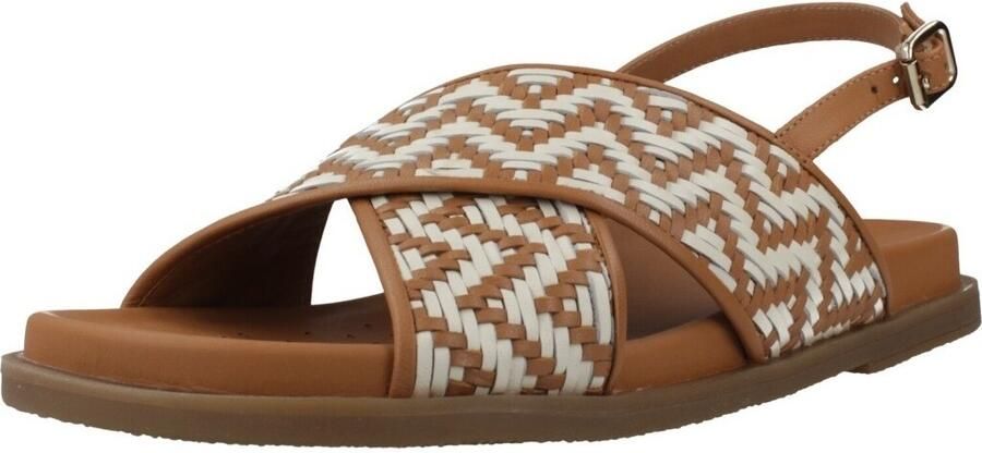 GEOX D55YWE Platte sandalenDames Sandalen Bruin - Foto 3