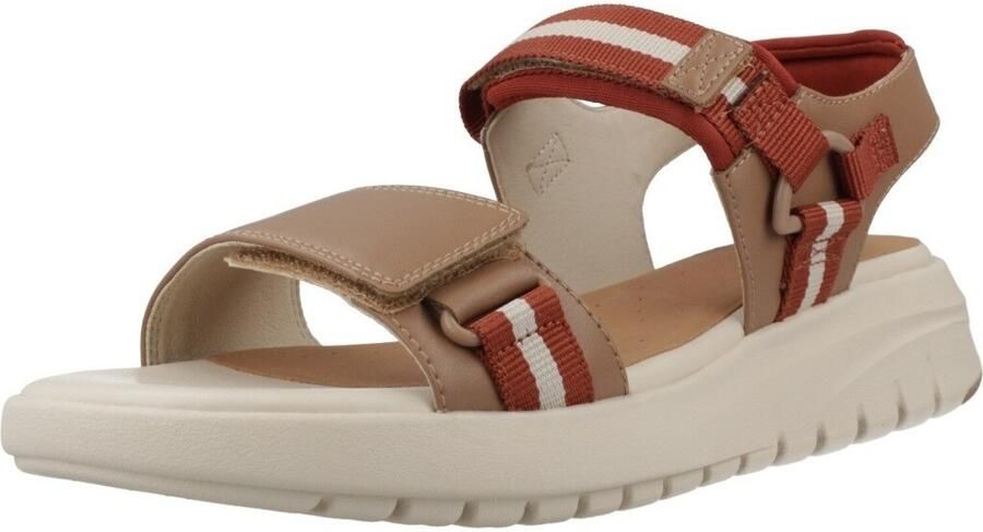GEOX FLEXTRIDE S DAMES Sandalen BEIGE BAKSTEEN - Foto 2